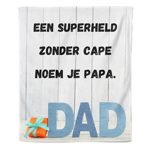 PillowBuddies Fleecedeken Vaderdag - Superheld - Pillow Buddies
