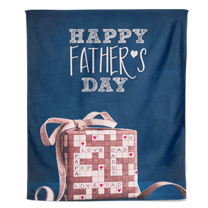 PillowBuddies Fleecedeken Vaderdag - Happy Fathersday - Pillow Buddies