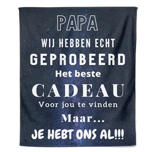 PillowBuddies Fleecedeken Vaderdag - Papa - Pillow Buddies