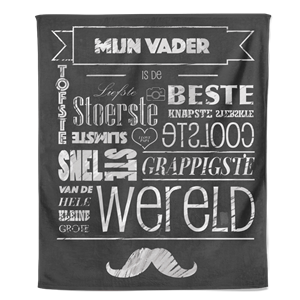 PillowBuddies Fleecedeken Vaderdag - Mijn Vader - Pillow Buddies