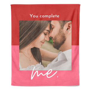 PillowBuddies Valentijn Fleecedeken You Complete Me - Pillow Buddies