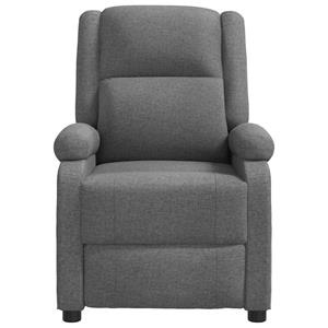 VidaXL Fauteuil verstelbaar stof donkergrijs