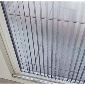 CanDo Hordeur Comfort Schuifpui - Plissé Hordeur - Wit Profiel - Grijs Gaas - 150x240cm