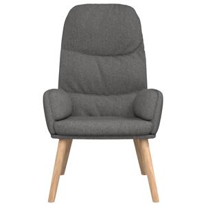 VidaXL Relaxstoel stof lichtgrijs