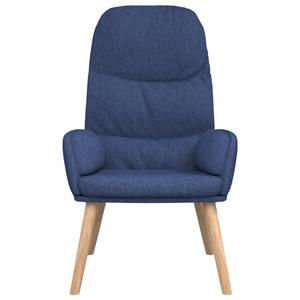 VidaXL Relaxstoel stof blauw