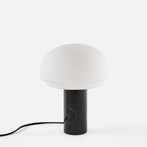 LA REDOUTE INTERIEURS Tafellamp in opaline en marmer H27,5, Agathilda