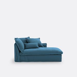 LA REDOUTE INTERIEURS Longchair, gekreukt linnen, Odna
