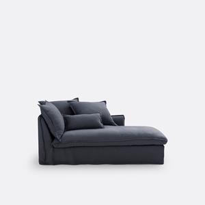LA REDOUTE INTERIEURS Longchair, gekreukt linnen, Odna