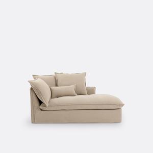 LA REDOUTE INTERIEURS Longchair dik linnen, Odna