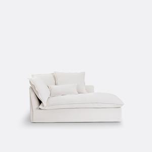 LA REDOUTE INTERIEURS Longchair dik linnen, Odna