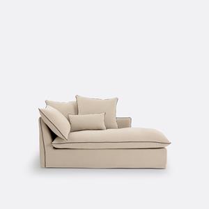 LA REDOUTE INTERIEURS Longchair dik linnen, Odna