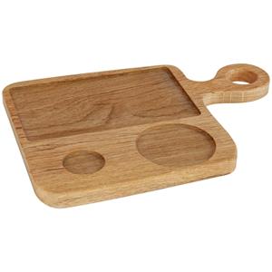 Vega Eetplank Ofanto met uitsparingen; 25x26x2 cm (LxBxH); eiken; rechthoekig