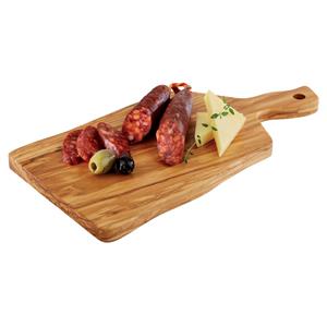 APS Houten plank Olive met handvat; 33x16x1.5 cm (LxBxH); bruin; rechthoekig