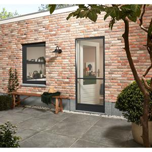 CanDo Hordeur Comfort - Magnetische Hordeur - Antraciet Profiel - Grijs Gaas - 100x235cm