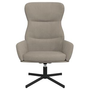 VidaXL Relaxstoel fluweel lichtgrijs
