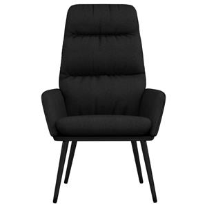 VidaXL Relaxstoel stof zwart