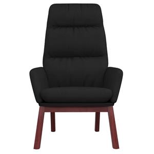 VidaXL Relaxstoel stof zwart