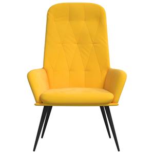 VidaXL Relaxstoel fluweel mosterdgeel