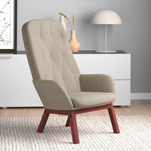 VidaXL Relaxstoel fluweel lichtgrijs