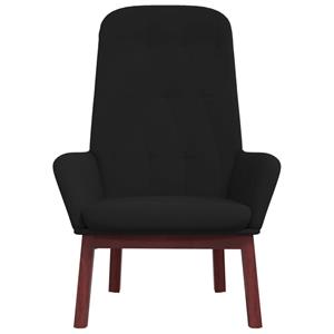 VidaXL Relaxstoel fluweel zwart