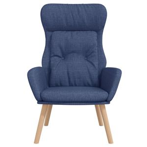 VidaXL Relaxstoel stof blauw