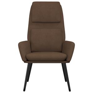 VidaXL Relaxstoel stof bruin