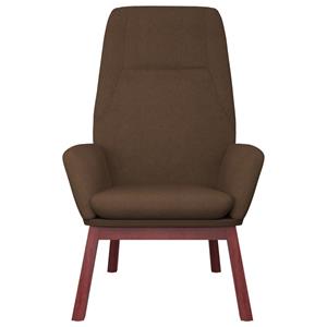 VidaXL Relaxstoel stof bruin