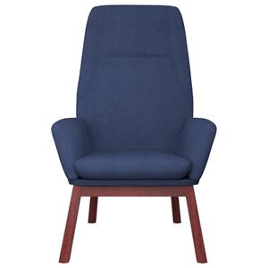VidaXL Relaxstoel stof blauw