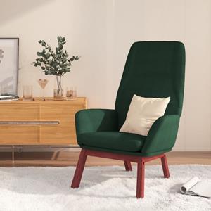 VidaXL Relaxstoel stof donkergoen