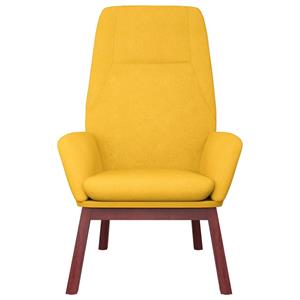 VidaXL Relaxstoel stof mosterdgeel