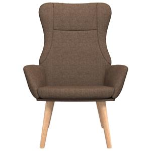 VidaXL Relaxstoel stof bruin