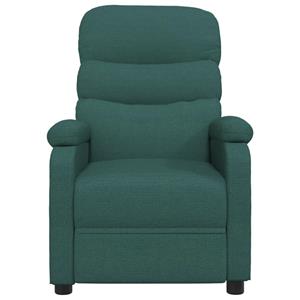 VidaXL Fauteuil verstelbaar stof donkergroen