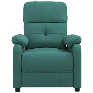 VidaXL Fauteuil verstelbaar stof donkergroen