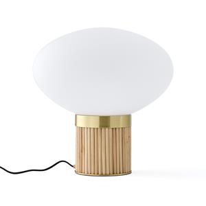 LA REDOUTE INTERIEURS Lamp XL in messing, bamboe en opaline glas, Dolce
