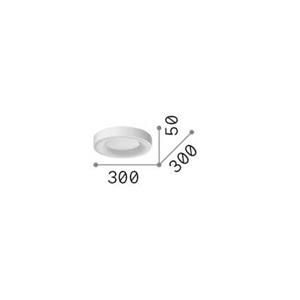 Ideallux Ideal Lux plafondlamp Planet, zwart, Ø 30 cm, metaal