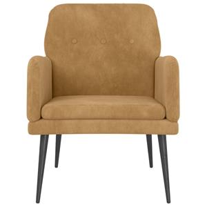 VidaXL Fauteuil 62x79x79 cm fluweel bruin