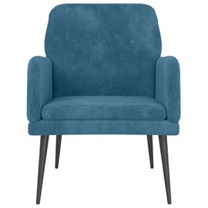 VidaXL Fauteuil 62x79x79 cm fluweel blauw