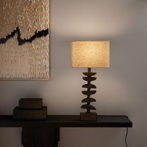AM.PM Sculptuurlamp van metaal en linnen, Odyha
