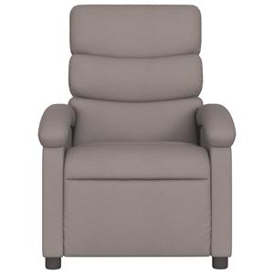 VidaXL Fauteuil verstelbaar stof taupe