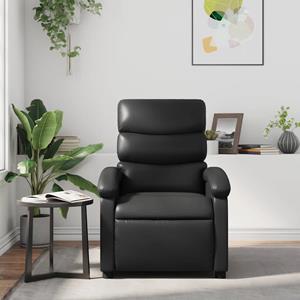 VidaXL Fauteuil verstelbaar kunstleer zwart