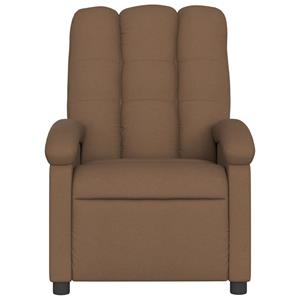 VidaXL Fauteuil verstelbaar stof bruin