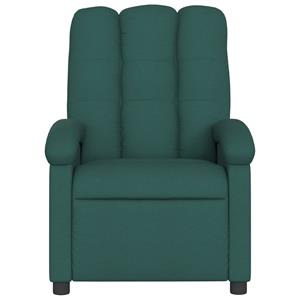 VidaXL Fauteuil verstelbaar stof donkergroen