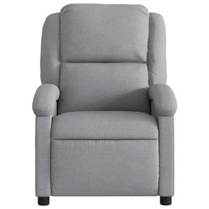 VidaXL Fauteuil verstelbaar stof lichtgrijs