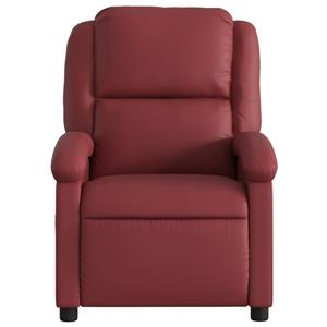 VidaXL Fauteuil verstelbaar kunstleer wijnrood