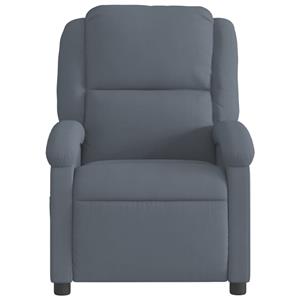 VidaXL Fauteuil verstelbaar fluweel donkergrijs