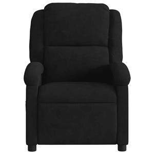 VidaXL Fauteuil verstelbaar fluweel zwart