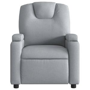 VidaXL Fauteuil verstelbaar stof lichtgrijs