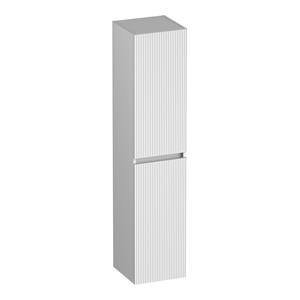 Brauer Joy Wavy hoge kast ribbelfront 160cm wit mat