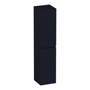 Brauer Joy Wavy hoge kast ribbelfront 160cm zwart mat