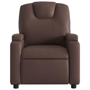 VidaXL Fauteuil verstelbaar kunstleer bruin